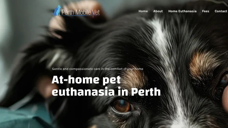 Perth Mobile Vet website